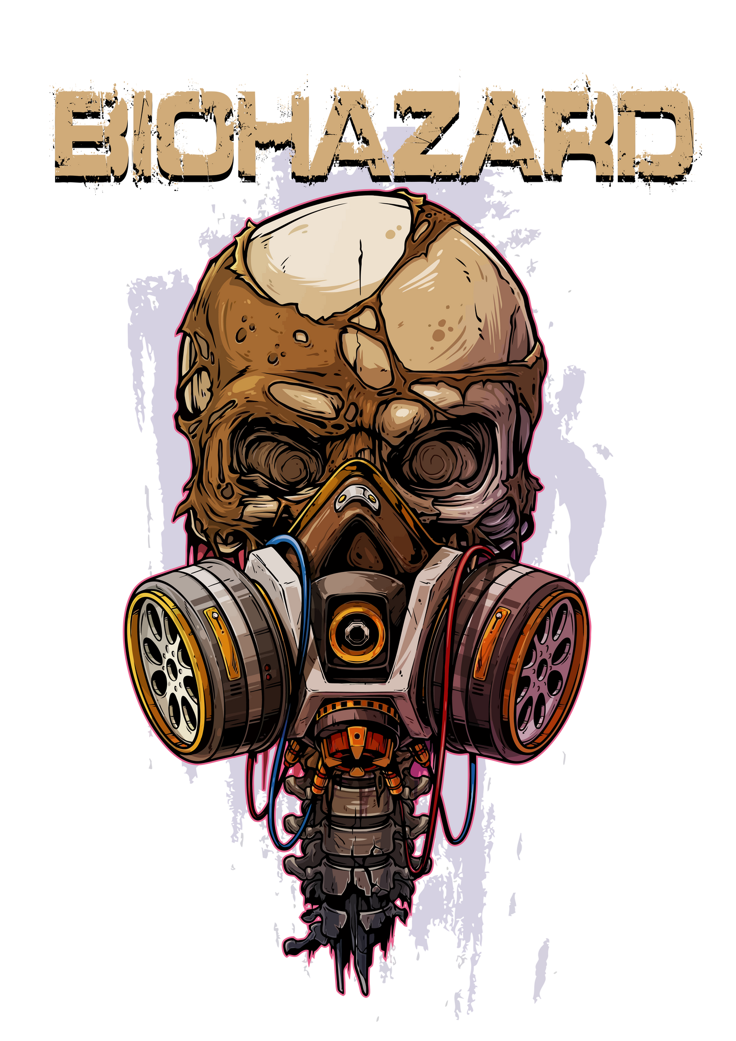 BIOHAZARD Back Print Sweatshirt – Maroon