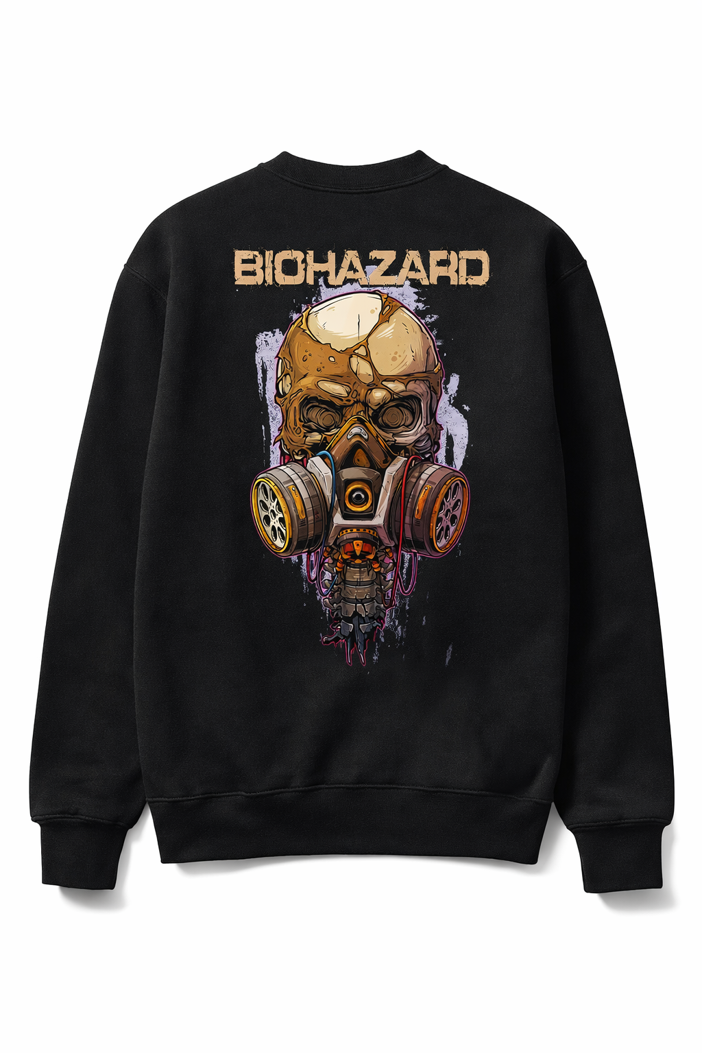 BIOHAZARD Back Print Sweatshirt – Black