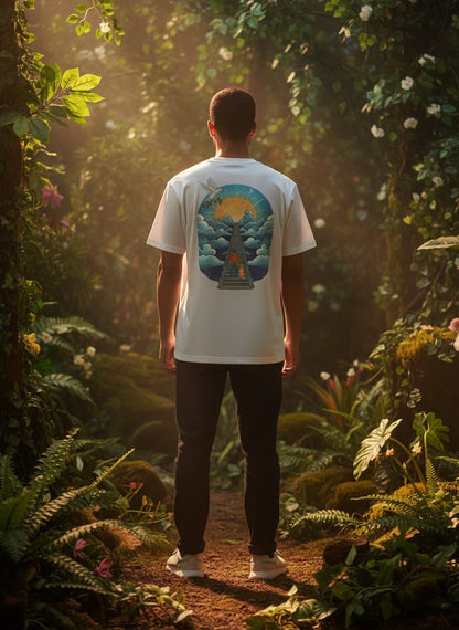 Stairway to the Sky" Graphic T-shirt