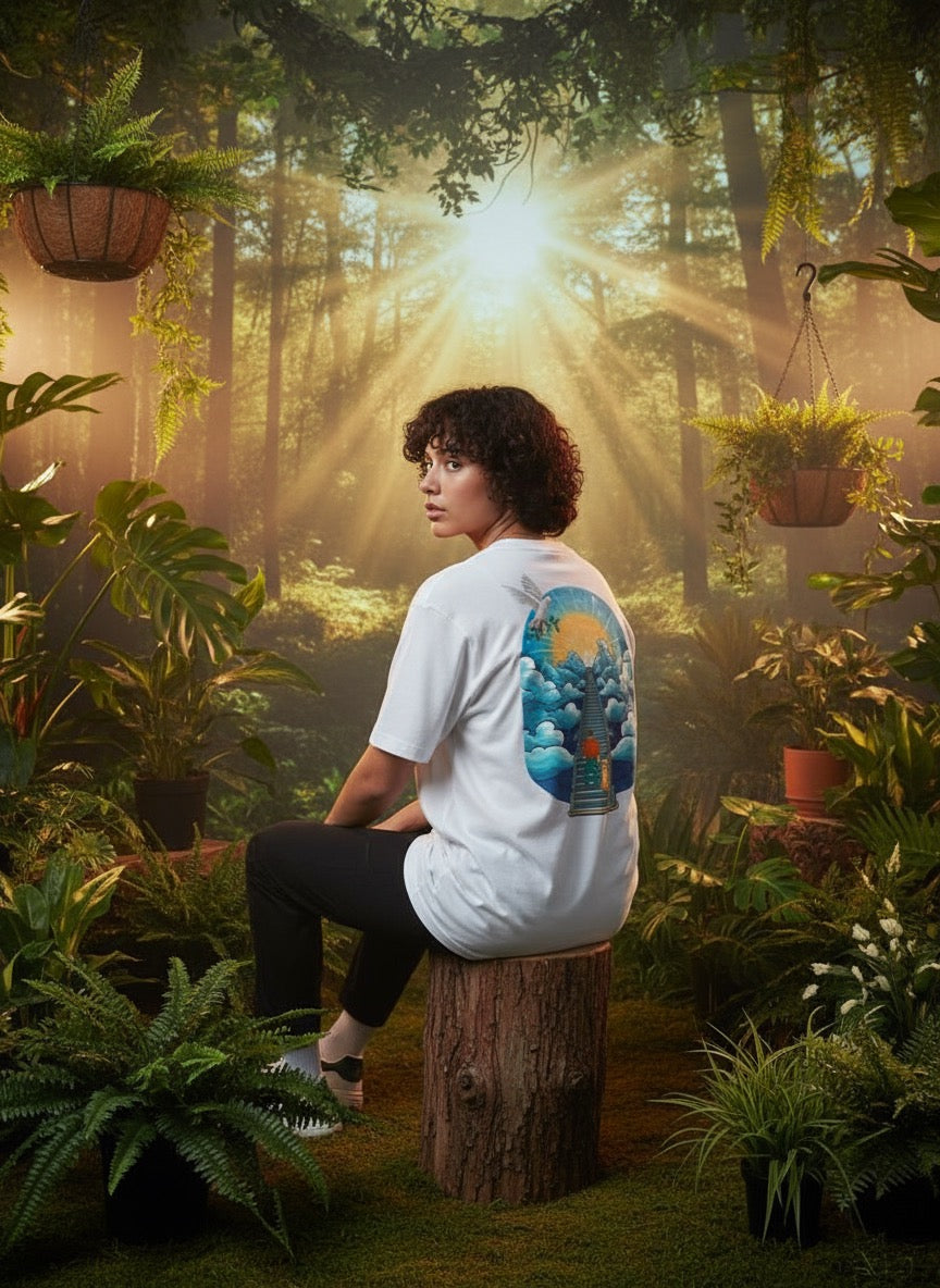 Stairway to the Sky" Graphic T-shirt