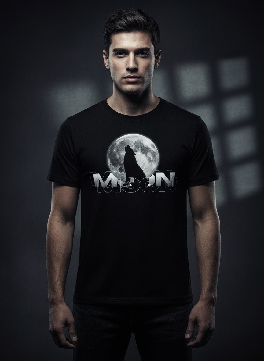 Moon Howl Graphic Cotton Tee