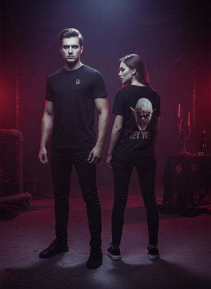 “HEY YOU” Graphic Tee – Dark Edition